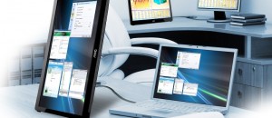Laptop - Tower & USB Monitor