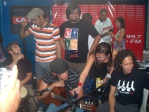 Mango Funk junto a Gaby Luna en La Mega Toma