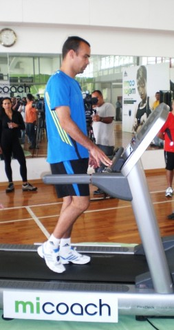 Dudamel entrenando en el VAAC con Mi Coach