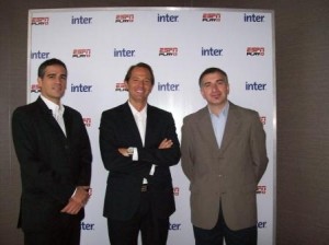 Rolando Agoglia ESPN, Eduardo Stigol INTER, Marcelo Rizzato ESPN