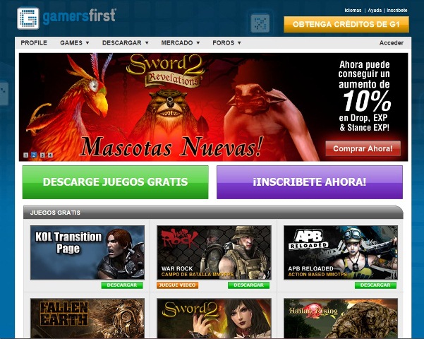 GamersFirst portal juegos online