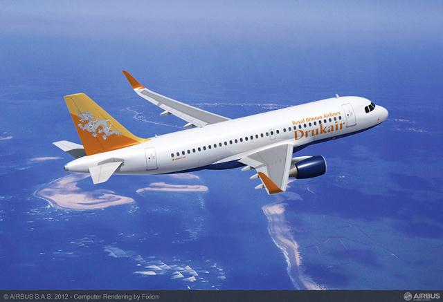 Drukair, de Bután, confirma la compra del Airbus A319 con Sharklets