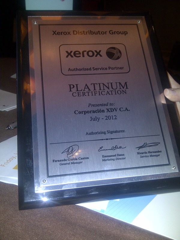 Certificacion Platinium