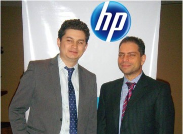 Andrés Cajamarca - Gerente de Producto HP Netoworking MCA y Luigi Nodino - Gerente de Producto HP Networking Venezuela