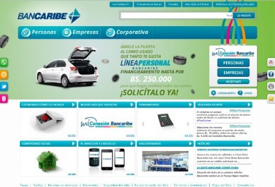 Página web Bancaribe