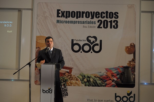 Andrés Pérez Capriles, VP Ejecutivo de Negocios de BOD-Corp Banca, en la instalación del evento