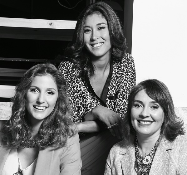 Rosa Gubaira, Heidi García y Nelly Oliveros
