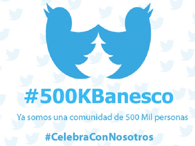 500KBanesco 500mil seguidores