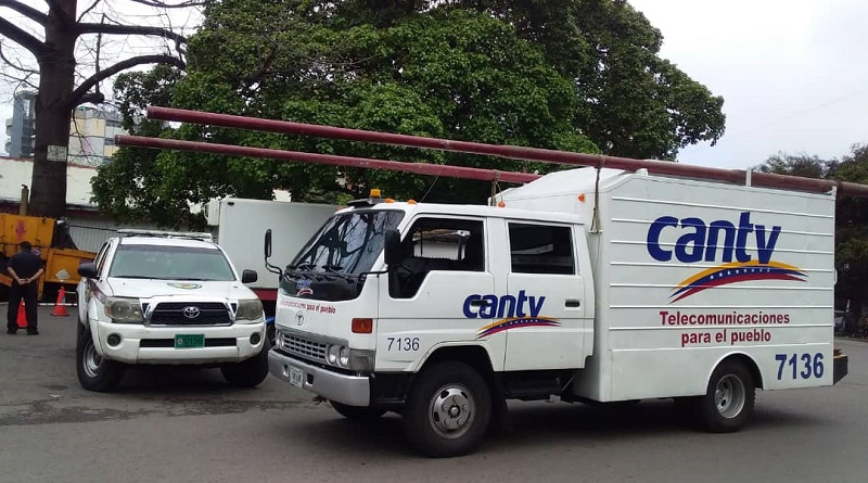 Cantv reparó redes en varias parroquias de Caracas