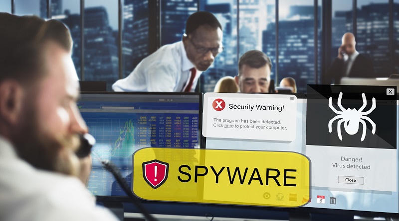 Spyware Computer Hacker Virus Malware Concept